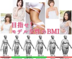 BMI女性モデル平均